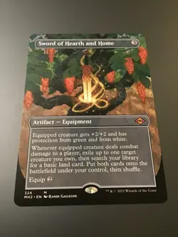 MTG Double Masters # 324 Sword of hearth and home Borderless - Image 1