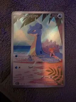 Pokemon TCG Misty's Lapras Destined Rivals 194/182 Illustration Rare - Image 1