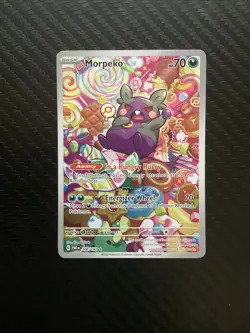 2023 Pokemon SV Paradox Rift Morpeko Illustration #206/182 NM - Image 1