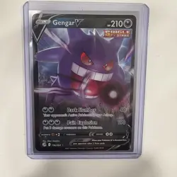 GENGAR V Holo Ultra Rare Pokemon Card Fusion Strike TCG 156/264 NM - Image 1