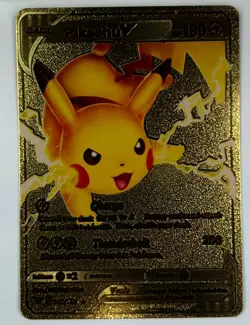 Pokemon - Pikachu V - Charge - Gold Foil - Fan Art - Card #043/185 - Image 2