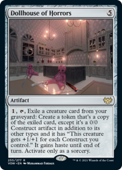 Dollhouse of Horrors FOIL Innistrad: Crimson Vow NM Artifact Rare CARD ABUGames - Image 1