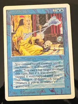 Magic the Gathering MTG Unlimited Control Magic MP+ (Beta Bob) - Image 1