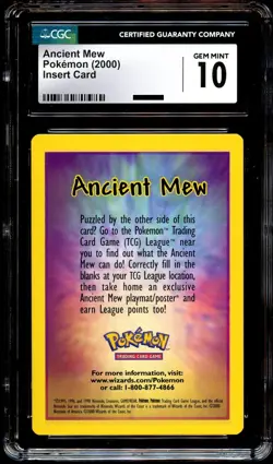 CGC 10 GEM MINT Ancient Mew INSERT 2000 MOVIE PROMO Pokemon Card - Image 2