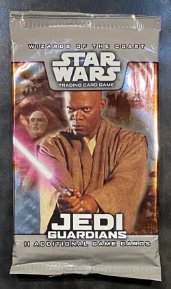 Star Wars "Jedi Guardians" 11-Card Sealed Booster Pack - WotC Mace Windu - Image 1