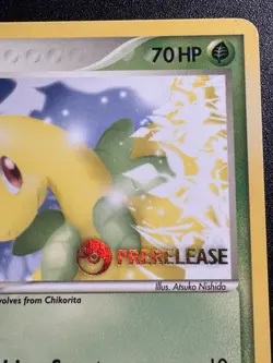 Prerelease Bayleef 35/115 EX Unseen Forces Pokemon Card Rare Stamped HP - Image 4