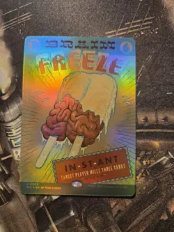 MtG BRAIN FREEZE Secret Lair Encyclopedia Single Card Magic Foil - Image 1