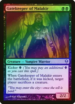 Gatekeeper of Malakir FOIL Zendikar NM Black Uncommon MAGIC MTG CARD ABUGames - Image 1