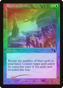Scent of Brine FOIL Urza's Destiny PLD Blue Common MAGIC MTG CARD ABUGames - Image 1