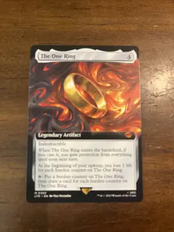 The One Ring (Extended Art) LOTR: Tales of Middle-earth (LTR) 380 NM - Image 1