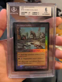 Yavimaya Hollow BGS 6 Foil Urza's Destiny Graded MTG Magic #3989 - Image 1