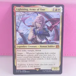 MTG LP Lightning, Army of One Regular Final Fantasy Magic The Gathering - Image 1