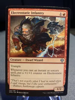MTG Electrostatic Infantry ** Dominaria United ** English (NM) - Image 1