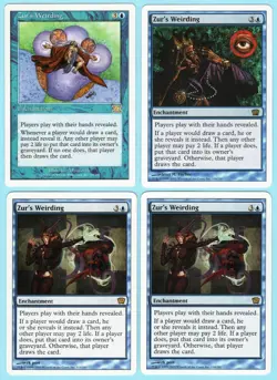 Zur's Weirding x4 4x Various Sets PLAYSET Blue Rare Enchantment MTG NM AZ1 - Image 1