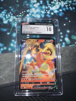 🔥🔥🔥 CGC 10 Japanese Pokemon 2022 Charizard V 014/100 S9 Star Birth - Image 1
