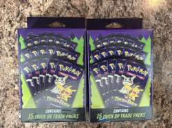 Pokemon Trading Cards LOT (2) 2025 Trick of Trade Box 15 Packs each Box NEW MIB - Image 1