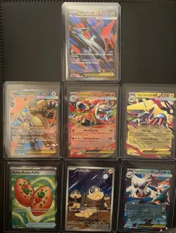 Mega Evolution 7 Pokemon Card Lot That Includes The Meg Latias Ex - Image 1