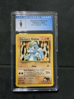 Giovannis Machop Pokemon 2000 Gym Challenge 72/132 Cgc 9 - Image 1