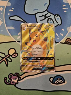 Pokemon TCG: Raichu GX Full Art (SM90) Black Star Promo NM - Image 1