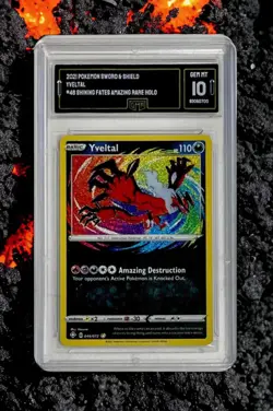 Reshiram, Kyogre, Yveltal Amazing Rare GMA 10 Graded Pokemon Shining Fates SET - Image 4