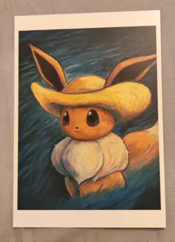 Complete SET of 6 POKEMON POSTCARDS NM/Mint Van Gogh Museum Limited Edition LOT - Image 4