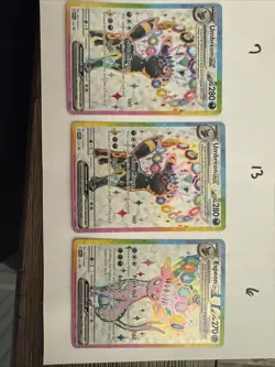 Pokemon 2 Umbreon ex SVP 176 Espeon 175 Prismatic Figure Collection Promos - Image 1