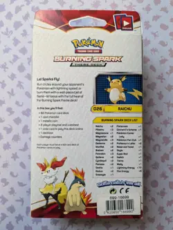 Pokemon XY BREAKthrough Burning Spark Theme Deck [Raichu] 2015 - Image 2