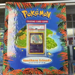 Pokemon TCG Southern Island Entire Complete Set With Original Binder PSA 8 Mew - Image 1