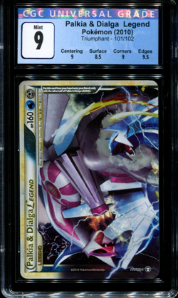 Palkia & Dialga Legend Top - 101/102 - CGC 9 - Ultra Rare - Triumphant - Pokemon - Image 1