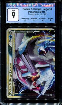 Palkia & Dialga Legend Top - 101/102 - CGC 9 - Ultra Rare - Triumphant - Pokemon - Image 1
