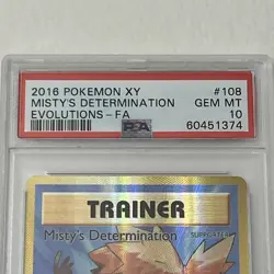 2016 Pokemon XY Evolutions Misty’s Determination FA 108/108 PSA 10 GEM MINT - Image 2