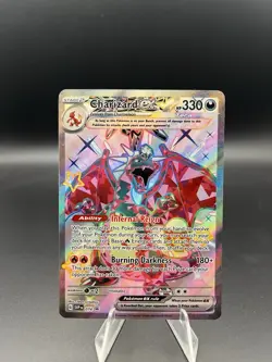 Pokemon Paldean Fates Charizard #74 Black Star Promo Neat Mint - Image 1