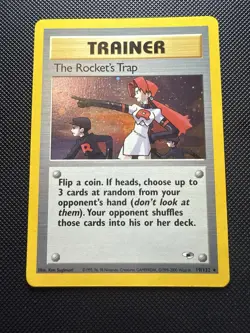 2000 Pokemon Gym Heroes The Rocket's Trap Holo #19/132 LP-MP - Image 1