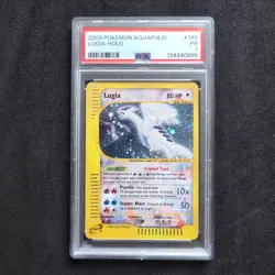 2003 Lugia Crystal #149/147 Aquapolis Secret Rare Holo Pokemon TCG English PSA 1 - Image 1