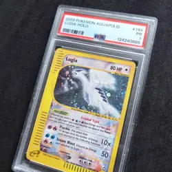 2003 Lugia Crystal #149/147 Aquapolis Secret Rare Holo Pokemon TCG English PSA 1 - Image 2