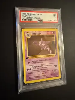 POKEMON PSA 7 HAUNTER 29/102 1st FIRST EDITION SET BASE ITALIANO LOW POP!🌎 - Image 1