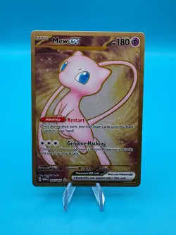 Pokemon TCG Mew EX 205/165 Gold Metal S&V 151 Near Mint Condition English - Image 1