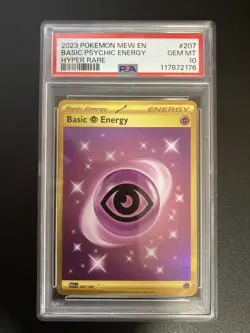 Pokemon TCG Basic Psychic Energy Scarlet & Violet 151 207/165 HYPER RARE PSA 10 - Image 1