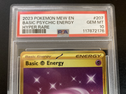 Pokemon TCG Basic Psychic Energy Scarlet & Violet 151 207/165 HYPER RARE PSA 10 - Image 3