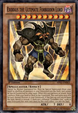 Exodius The Ultimate Forbidden Lord - Mosaic Rare 1st Ed BP02-EN063 NM YuGiOh - Image 1