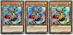 3 x DAMA-EN000 Beetrooper Scout Buggy - Secret Rare 1st Edition Near Mint YuGiOh - Image 1