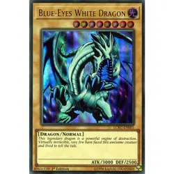 Blue-Eyes White Dragon Yu-Gi-Oh! LCKC-EN001 1st Ultra Rare - Image 1