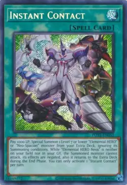 Yugioh! LP Instant Contact - POTE-EN052 - Secret Rare - Unlimited Edition Lightl - Image 1