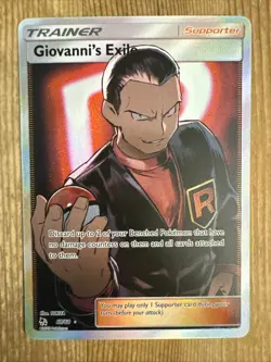 Giovanni's Exile 67/68 - Hidden Fates Pokemon Card - NM - Image 1