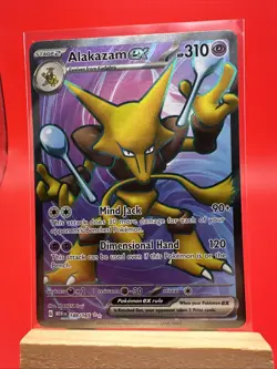 Alakazam ex 188/165 Holo Ultra Rare Full Art Pokemon Card SV 151 PTCG NM - Image 1