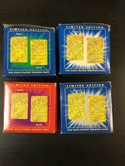 Pokemon - Burger King 1999 - LIMITED EDITION - Gold-Plated Trading Cards - Image 3