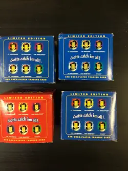 Pokemon - Burger King 1999 - LIMITED EDITION - Gold-Plated Trading Cards - Image 4