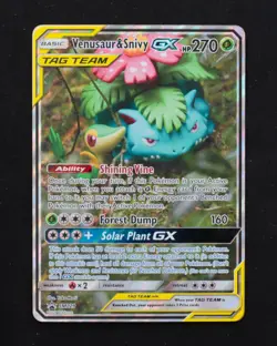 Venasaur & Snivy GX Tag Team SM229 - 2019 Black Star Promo Pokemon Card TCG - Image 1