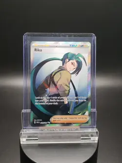 Pokemon Card - Rika Paradox Rift 241/182 Ultra Rare Full Art SV Holo - Image 1