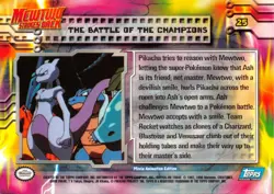 BATTLE OF CHAMPIONS #25 - BLUE Logo NONHOLO MEWTWO SB - TOPPS POKEMON CARD NM/LP - Image 2